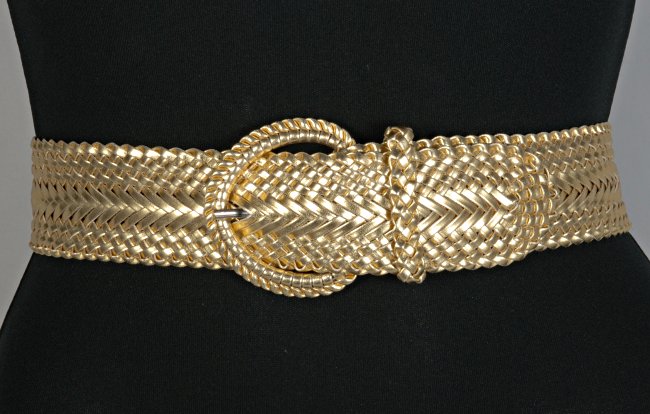 gold braided belt