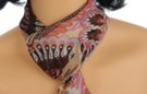 small belt scarf, kaleidoscopic, mauve