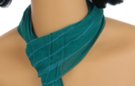 small belt scarf, ribbed viscose, green