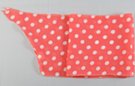 white polka dots on pink chiffon scarf belt