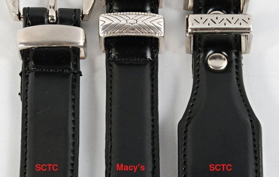 Strait City Trading and Macy's golf belt leather