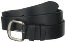 black top-grain leather 1-1/2 inch men's belt
