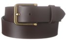 8 ounce oil pull-up dark brown leather belt with snap-off buckle